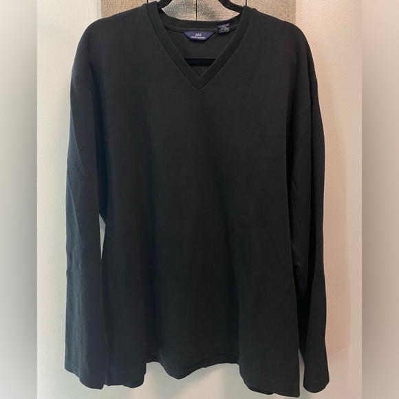 Brooks Brothers Other - Brooks Brothers 346 Black V-Neck Cotton Sweater SIZE XL Men’s